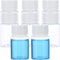 PATIKIL 8 Pcs 20ml Translucent White Reagent Bottles, PET Small Mouth Round Bottles with Screw Cap for Lab Storage