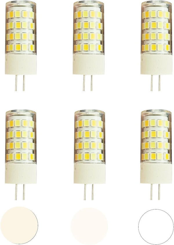 LINCWONZ 5W G4 LED BulbsAC 110-240V3-Way Color Temperaturefor G4 Interface Ostrich Feather LampWall