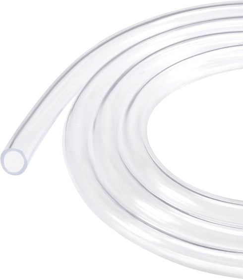 MECCANIXITY PVC Clear Hose Vinyl Tubing, 7/16" ID 5/8" OD, 6.6ft Flexible Lightweight for Water Tube, Air Hose, Oil Line