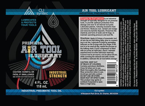Air Tool Lubricant - Premium Industrial Pneumatic Tool Oil (4oz.)