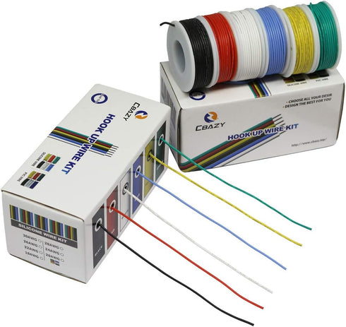 Hook up Wire Kit (Stranded Wire Kit) 18 Gauge Flexible Silicone Rubber