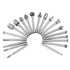 20pcs HSS Router Bits Burr, 1/8 Inch(3mm) Shank Rotary Tools Replacement Wood Milling Burrs for Woodworking
