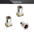 MroMax 100Pcs M6 Carbon Steel Rivet Nuts Flat Head Threaded Insert Nutsert Zinc Plated Finish for Automotive