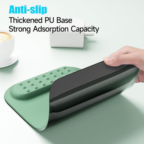 memzuoix Cyan Ergonomic Mouse Pad with Wrist Rest Support, Premium Memory Foam for Laptop, Computer, Home Office