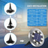 4.6inch Waterproof,12Pack OULONGER Solar Lights Outdoor Solar Lights for Outside,Solar Garden Lights Landscape Lighting