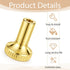 Aeaocvo 4 Pack Gold Lamp Switch Replacement, Lamp Turn On/Off Switch Knobs Replacement, Standard Size Twist Switches