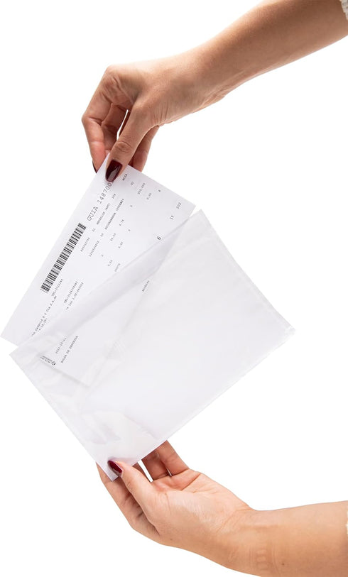 USPACKSMART Clear Packing List Shipping Label Envelopes | 200 Units | 6"x9" | Heavy Duty Adhesive