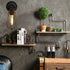Mengjay E26 Indoor Wall Light Edison Lamp Vintage Industrial Cage Wall Lamp Ceiling Lighting for Kitchen, Living Room