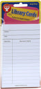 Hygloss Products White Library Checkout Cards - Due Date Note Index Cards, 3 x 5 Inches, 50 Pack
