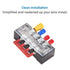 73Pcs Terminal Block Set - 6Pcs 4 Positions 600V 15A Dual Row Screw Terminal Strip Block + Insulated Terminals