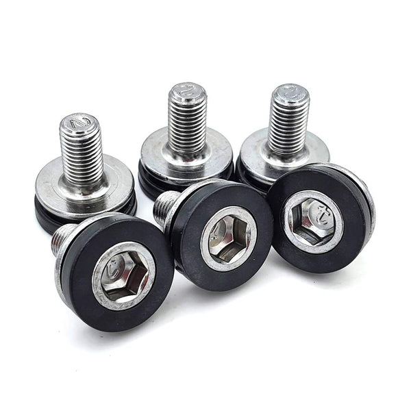 ONIPAX Pack of 6 Bike Hex Crank Arm Bolts 8mm x 15mm