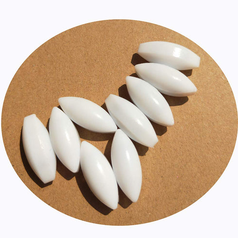 PTFE Magnetic Stirrer Stir Bar (10x25mm, Olive Shape, 10pcs) - Magnetic Mixer Stir Bars