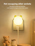 Lurinenna 2-Pack Night Lights Plug into Wall Auto Dusk to Dawn Sensor LED Lights, Cute Nightlight for Girls Bedroom