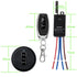 110V/120V/220V/240V 10A 328FT Wireless Light Switch & Receiver Kit - Mini Remote Control, AC Relay, Long Range