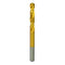Tools 1/2 Inch Reduced Shank Drill Bit, 1/2" 3-Flat Shank, High Speed Steel with Titanium Coating for Steel, Iron, Wood
