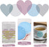 Transparent Sticky Notes, Hommie 480Pcs Morandi Cute Round & Heart Clear Sticky Tabs, Page Flags Stickers for Journaling