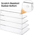 MaxGear Acrylic File Organizer for Desk, 4 Section Clear File Holder, Vertical Mail Desk Organizer for Documents