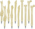 Maydahui 10 PCS Bone Shape Ballpoint Pens, Nurse Doctor Pen, Black Ink for Halloween School Office Party