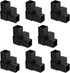 8 1''/25mm 3-Way Elbow 90 25mm/1'' PCS Plastic Square Tube Connector, Side Outlet Degree L-Shaped Pipe Fitting
