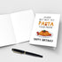Qiliji Funny Pasta Birthday Card for Him Her, Humorous Pun Birthday Card for Italian Relative Friend Coworker, Older