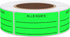 Hybsk Allergies Sticker, Fluorescent Green Allergy Stickers, 1"x2", 500 Per Roll