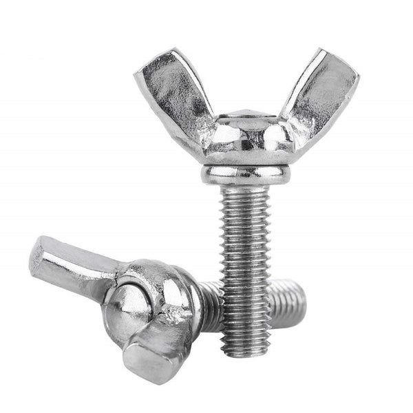 Hilitand Pack of 5PCS Wing Bolts Set, M5, 304 Stainless Steel Wing Butterfly Screws, Fasteners (M5 x 20mm)