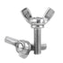 Hilitand Pack of 5PCS Wing Bolts Set, M5, 304 Stainless Steel Wing Butterfly Screws, Fasteners (M5 x 20mm)