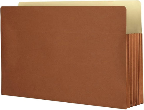 The File King Expanding Accordion File Folder - Legal Size | 3.5" Expansion - Store and Organize Papers | Carton of 50