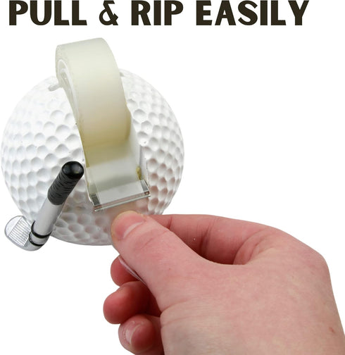 Golf Tape Dispenser, Desk Accessories for Dad, Boss, and Coworkers, Perfect Father's Day Gift (5 Inches)