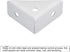 4Pcs 38mm 38mm, uxcell Angle Corner Brackets x Cold Rolled Steel Braces Joining Support with Screws for Desk Bed Edge