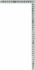 Shinwa Sokutei 12130 Curved Scale, Small, Stainless Steel with Grooves, 11.8 x 5.9 inches (30 x 15 cm)