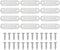 PATIKIL Flat Mending Plate 2.2"x0.6", 12 Pcs Stainless Steel Straight Flat Bracket