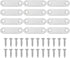 PATIKIL Flat Mending Plate 2.2"x0.6", 12 Pcs Stainless Steel Straight Flat Bracket