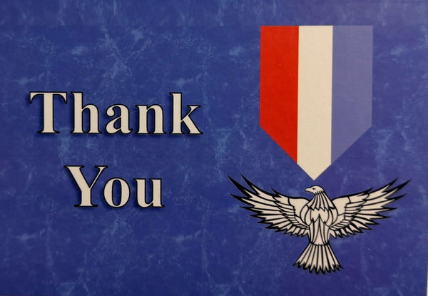 Aquinas Eagle Scout Badge Thank You Card for Scout Ceremony or Court of Honor