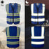 Reflective Safety Vest for Men Women, High Visibility Mesh Vest with 5 Pockets and Zipper Front, Meets ANSI/ISEA