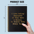 I Love Asking Employees Gold Foil Hardcover Spiral Notebook, 160 Pages, Inspirational Gift for HR Workers, Office Gift