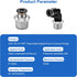 12 Pcs Push to Connect Fittings 5/32 Inch Tube OD x 1/4 Inch NPT Thread for Pneumatic Air Line