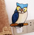 HUIMIEJU Tiffany Glass Owl Night Light for Kids