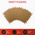 Janrax Pack 120 200 150mm of Brown Kraft Flashes x