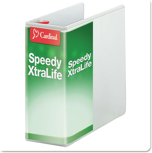 Cardinal 59150 D-Ring View Binder, 5-Inch Capacity, 11-Inch x 8-1/2-Inch, White