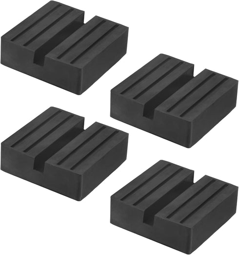 M METERXITY 4-Pack Floor Jack Rubber Pad, 3 Inch Universal Rail Pinch