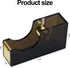 MultiBey Black & Gold Tape Dispenser, Stylish Acrylic Desk Holder for 1'' Core Tape, Office Supplies