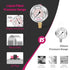 Glycerin Filled Pressure Gauge, 0 to 5000psi, 2.5" Dial Size, Stainless Steel Case, with Vent Valve