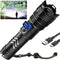 taoquwe Flashlights High Lumens LED Rechargeable, 99,000 Lumen Super Bright Flashlight High