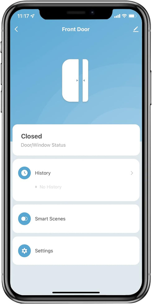 Feit Electric Smart WiFi Door and Window Sensor, Battery Powered, 2.4GHz, No Hub Required, Remote Monitoring