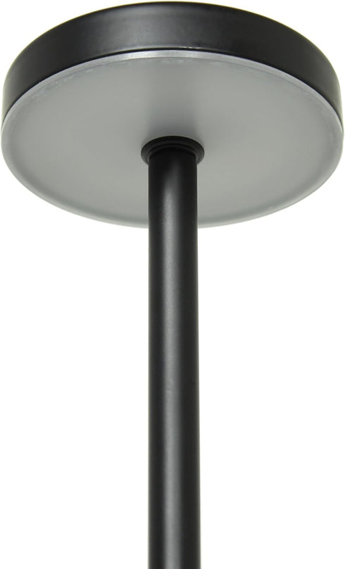 LD1083-BLK 12.75" Dimming 4-Way Simple Designs Mushroom Magic Disc & Rechargeable Cordless Touch Sensor Stick Desk