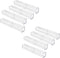 Lvcky 8Pcs Plastic Clear Ballpoint Pen Gift Box - Empty Bulk Case Collection Set for Business School