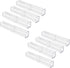Lvcky 8Pcs Plastic Clear Ballpoint Pen Gift Box - Empty Bulk Case Collection Set for Business School