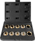 Set, 5/16" 1", 1-3/16" 10-Piece RA02 O'SKOOL Router Bushing Brass Template Guide Bushings for Woodworking, to Fits