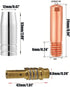 FORTON Mig Welding Gun Accessory Replacement Kit, 10pcs Tips 0.030" + 2 Gas Nozzles + 2 Diffuser